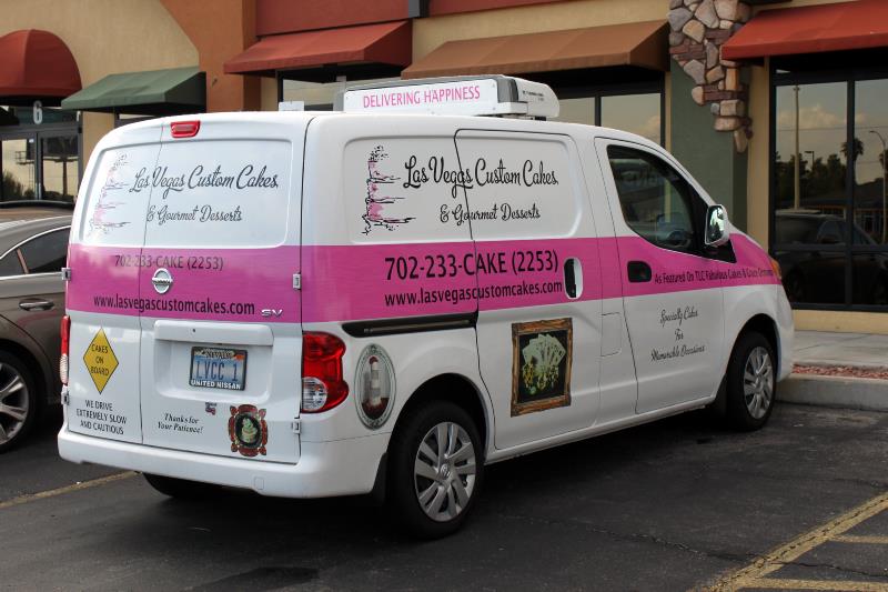 Refrigerated Delivery Van, by Las Vegas Custom Cakes